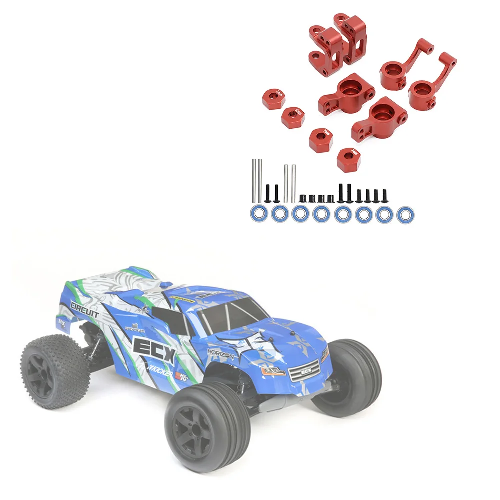 Магнитный блок Задняя Ступица и шестигранные адаптеры для 1/10 ECX 2WD серии Ruckus Torment