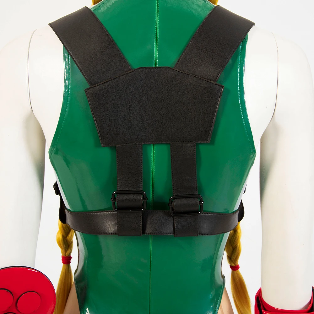 Фото Костюм для косплея Manluyunxiao Premium Quality Street Fighter Cammy White Green Bodysuit, индивидуальный размер, для Хэллоуина, Рождества, Comic Con №4