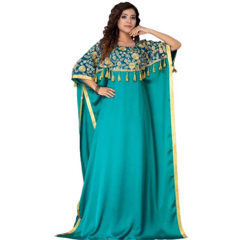 Женское длинное платье с бахромой, мусульманское платье Среднего Востока, длинное платье в арабском стиле Дубая, вечерние африканские плат...