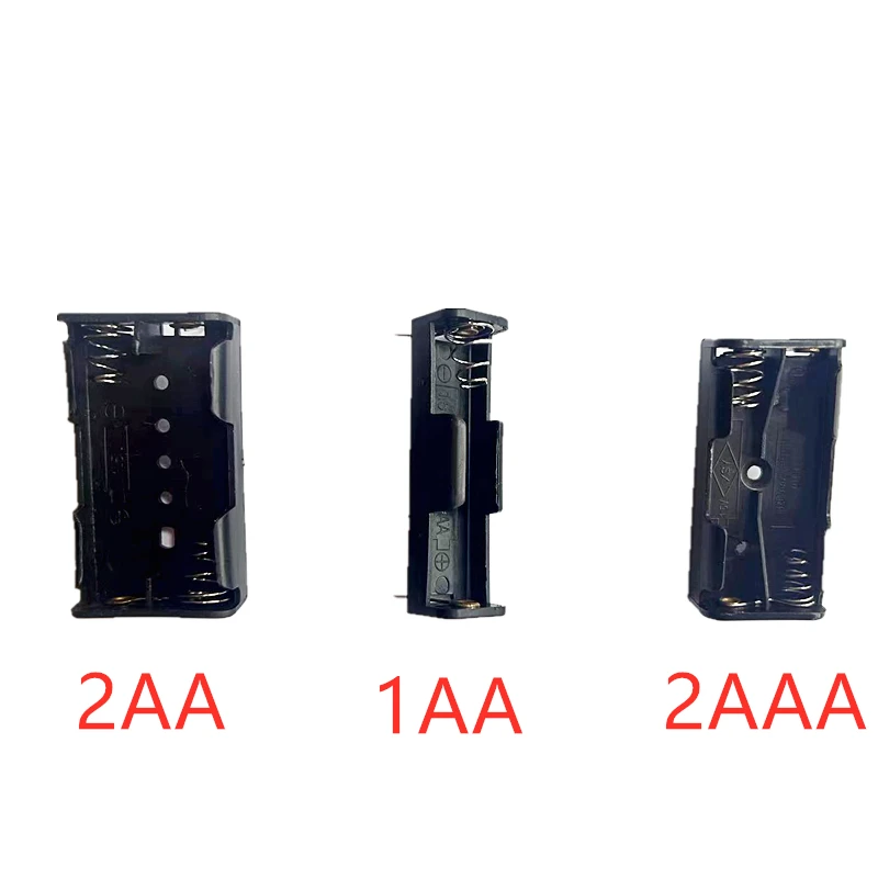 

AAA AA Battery Case Holder ABS Box Storage Case 1 Slot Easy Power Solution With Long Pin For 1 Piece AA AAA Batteries