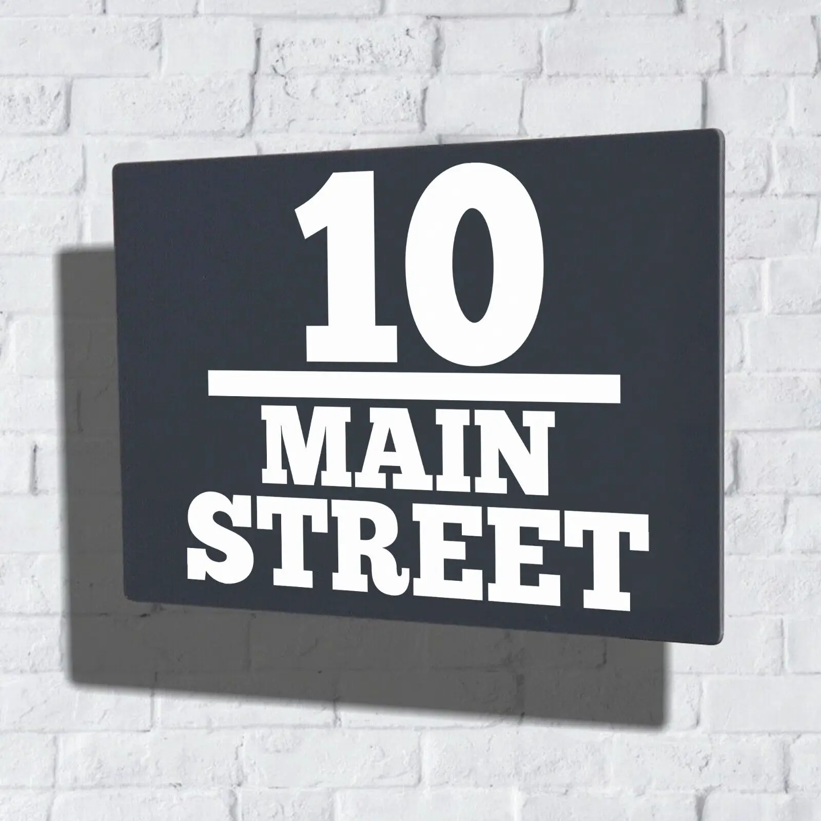 

Customized Modern Anthracite Grey Arcylic House Signs Door Number Plaques Acrylic House Name Plates Elegant Plaque