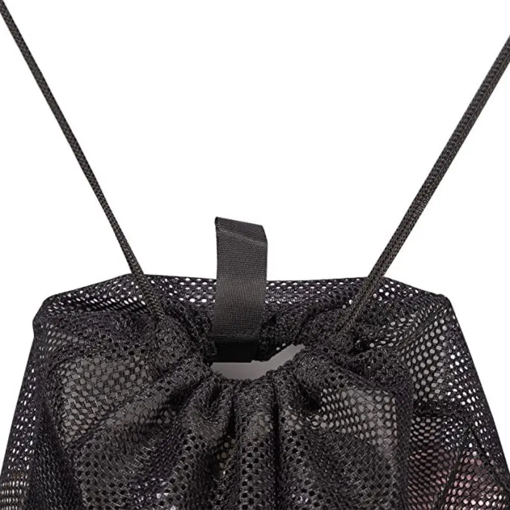 

Portable Multifunctional Drawstring Mesh Bags Gym Sports Basketball Storage Shoulder Net Backpack Outdoor Beach Use Bag
