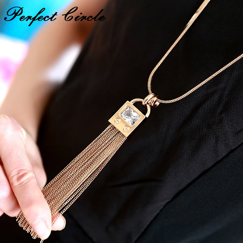 

Женское длинное ожерелье с бахромой, модное дизайнерское ожерелье с подвеской, аксессуар на свитер, лето 2022