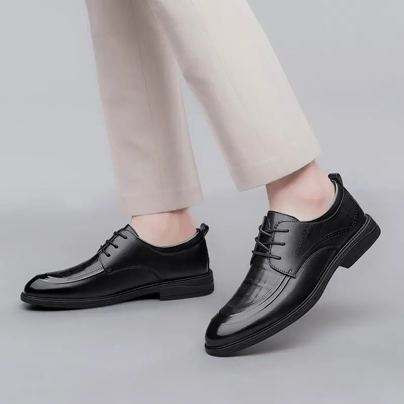 Мужская обувь австралийского кенгуру осень 2024 новинка деловая натуральная кожа