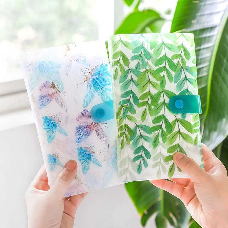 

120 Slots Empty Album Nail Stickers Book With Button Water Slider Card Exhibition Storage Holder Case Collecting Nail Art Tools