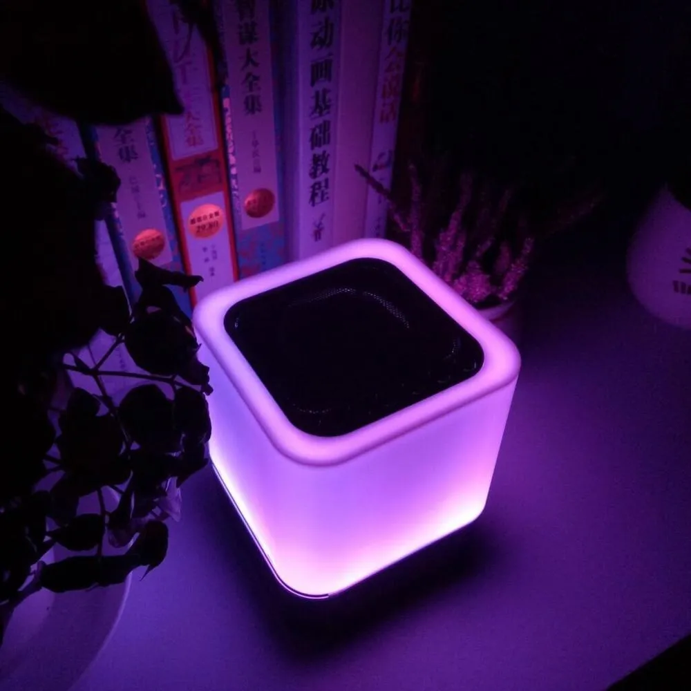 

LED colorful night light touch Bluetooth small speaker Mini live microphone computer Bluetooth audio Factory Sale Genuine