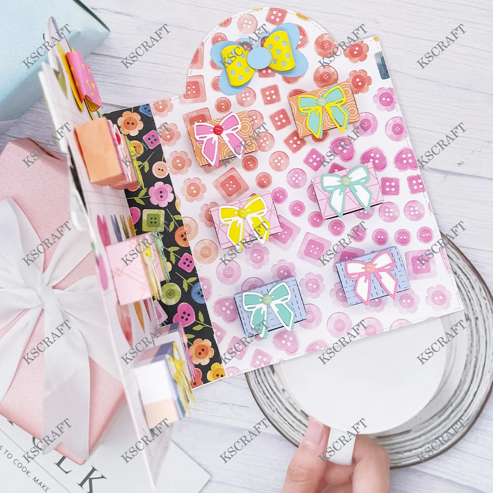 KSCRAFT цветочный салон добавляются вырубные штампы трафареты для DIY Скрапбукинг