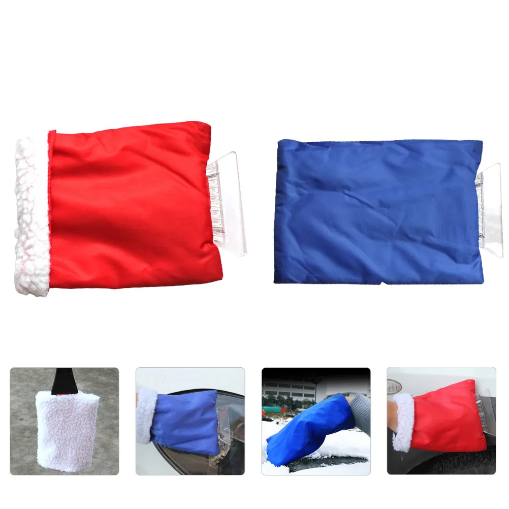 

2Pcs Durable Car Mitten Snow Shovels Glove Style Scraper Snow Removal Shovels
