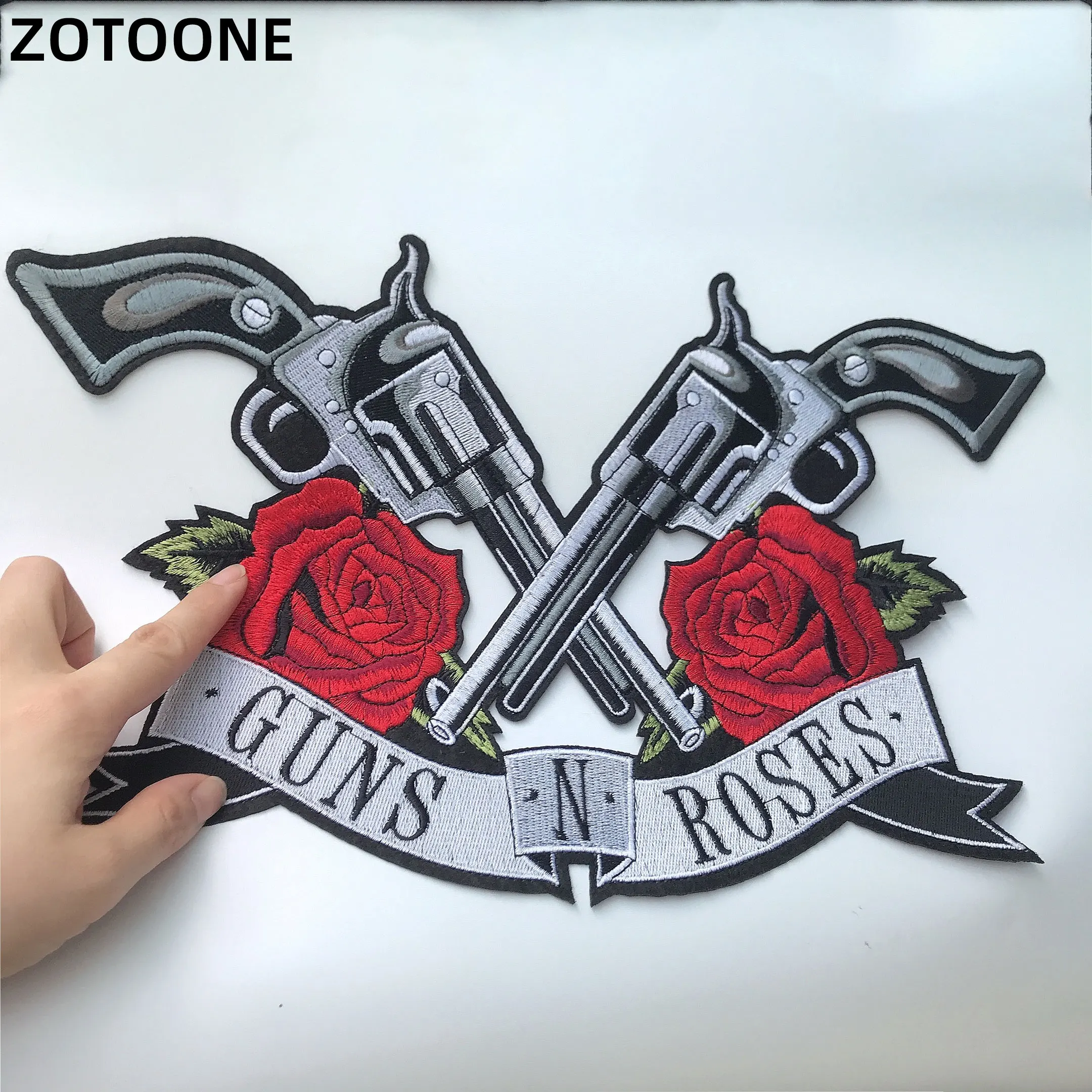 Parches de Guns N Roses, insignia de Pacth de banda de música Rock para planchar, parches bordados para ropa, pegatinas, apliques para chaqueta vaquera
