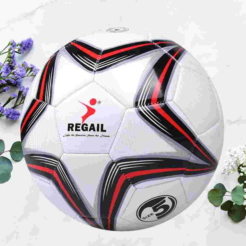 

1PC Mechanical Sewing Soccer Balls Kids PU Football for Outdoor Training Exercise Practice (Big Star 5101)