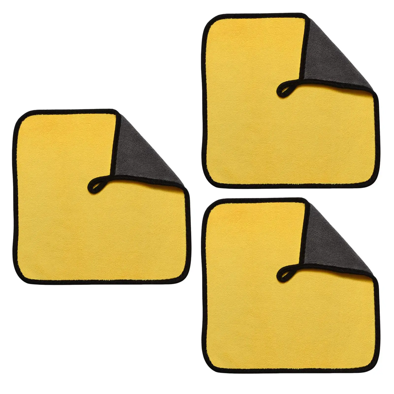 

3x Thicken Car Microfiber Cleaning Towel Quick Drying Car Household Cleaning