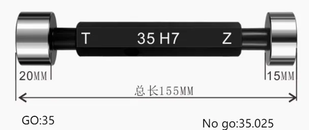 

Датчик остановки прохода H7, Калибр свободной пробки, Калибр гладкой пробки, Двусторонний, Годи и без него, Измерительный прибор 19 20 21 23 25 30 35 36 39 40