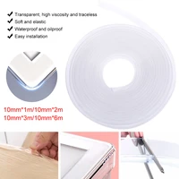 baby corner protection strip transparent pvc anti bumb table edge furniture guard with adhesive tape kid safety corner protector