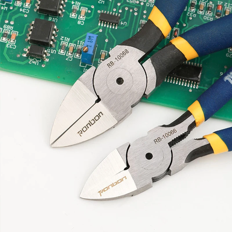 

Cutting Pliers 5 6 7 Inch Wire Stripping Tool Side Cutter Cable Burrs Nipper Electricians DIY Repair Hand Tools