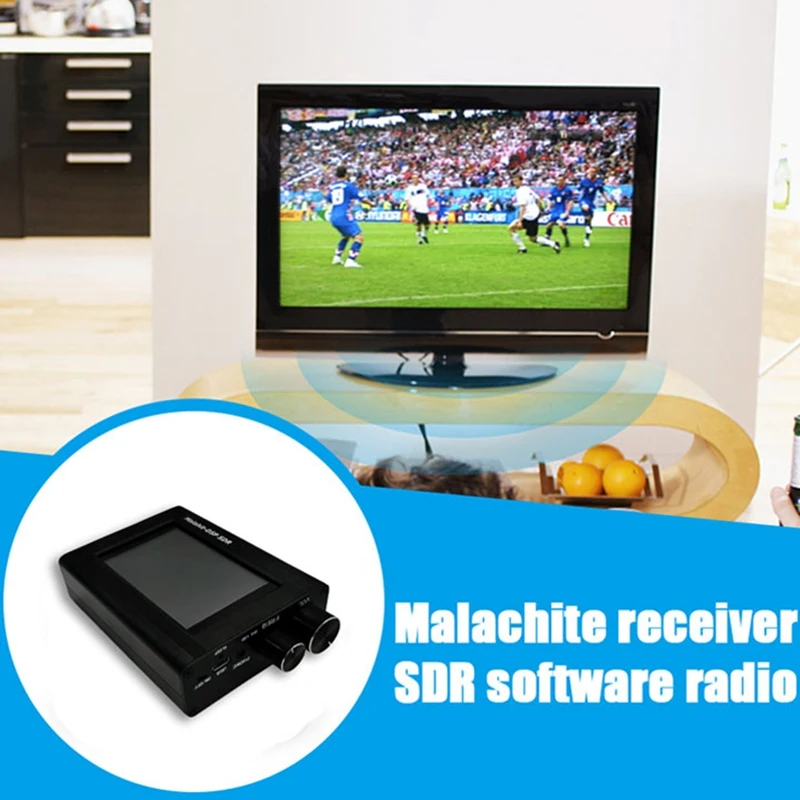 10C 50Khz-2Ghz Малахит DSP SDR кратковолновый радиоприемник AM SSB (LSB USB) NFM WFM Malahit Touch LCD / Антенна / Батарея включены.
