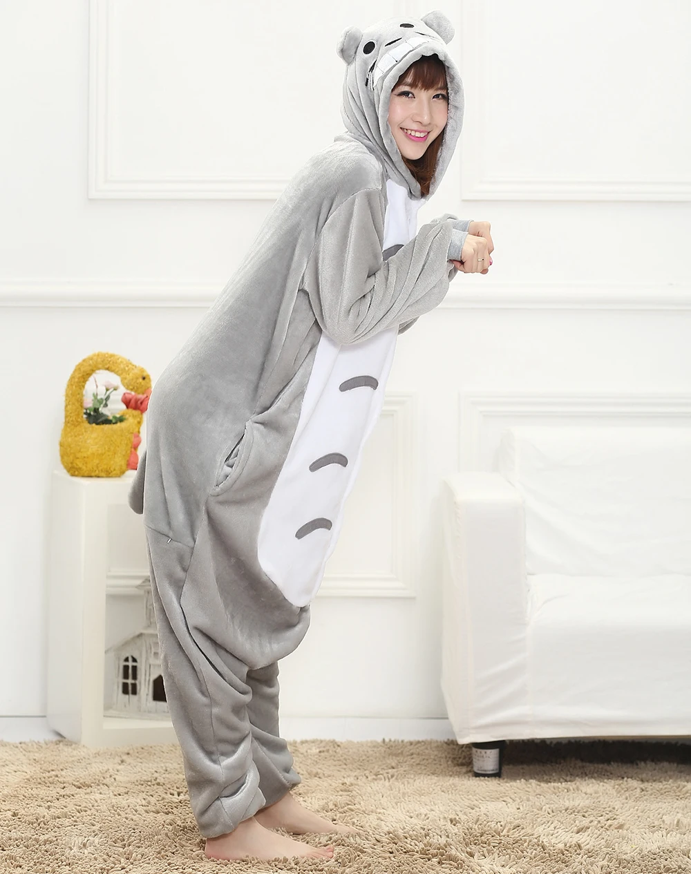 Adults Animal Onesies Flannel Pajamas Sets Women Men Winter Unisex Sleepwear Anime Costumes Family Kids Cosplay Cartoon Pyjamas
