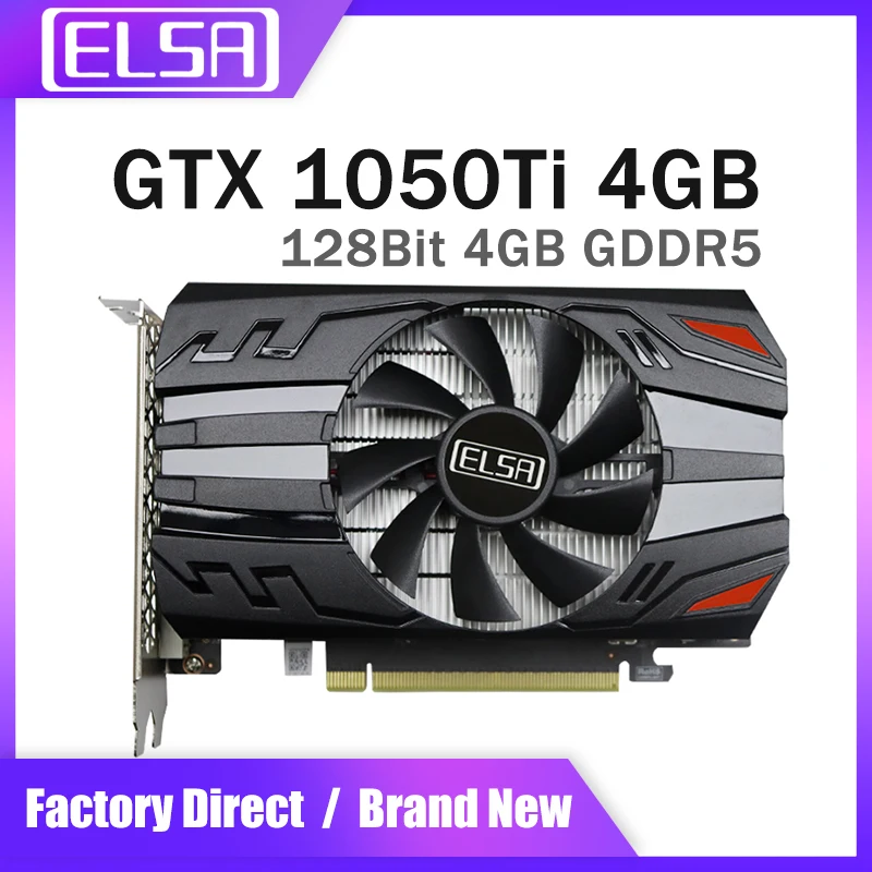 

Оригинальная видеокарта NVIDIA GTX 1050 Ti GDDR5, 4 Гб, для настольных компьютеров
