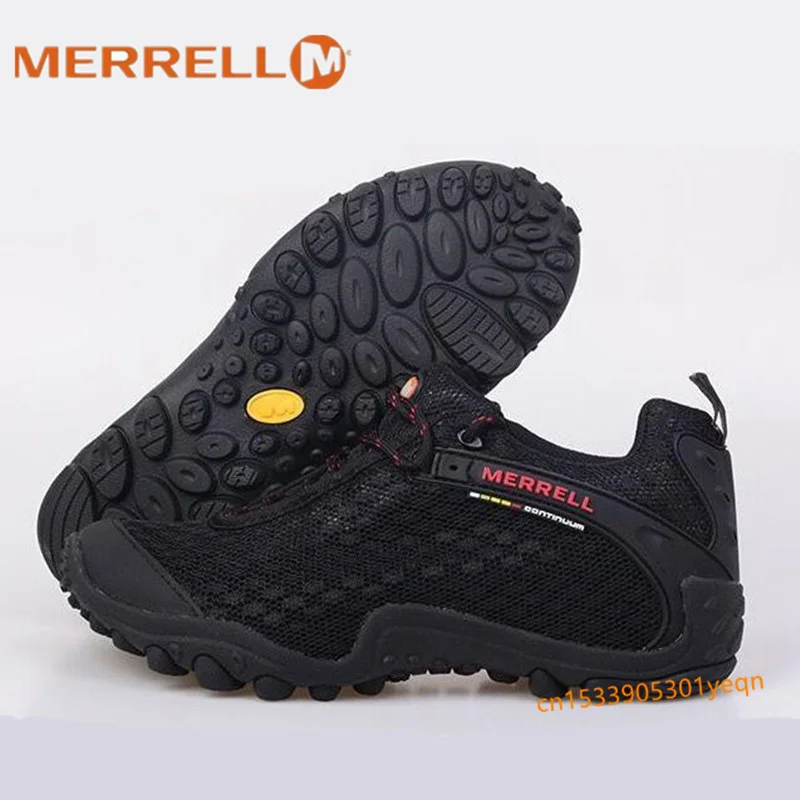 Merrell Men Breathable Camping Outdoor Anti-Slip Sports Mesh Hiking Shoes Male Wearable Climbing Trek Walking Sneakers Eur39-44