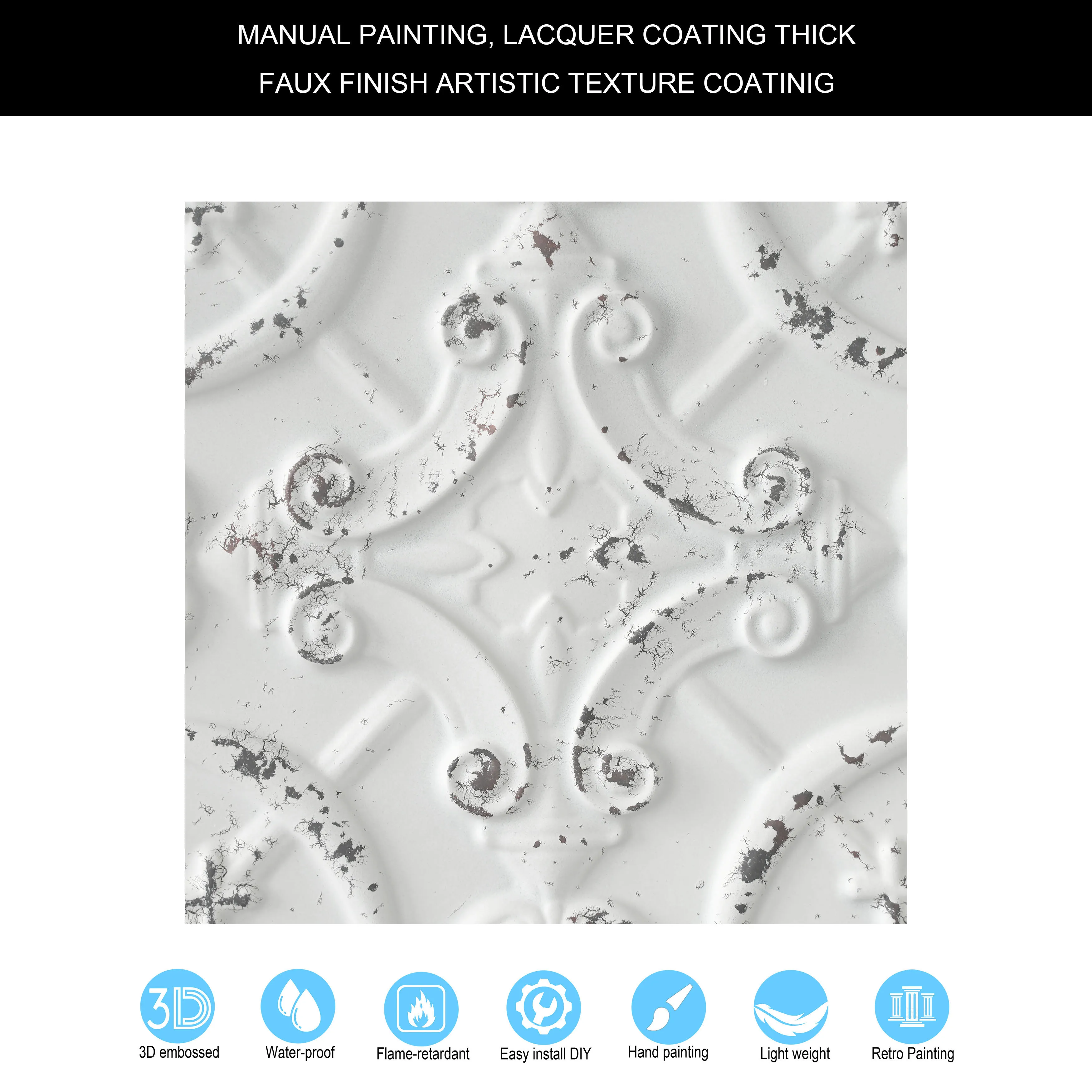 Декоративные 3D потолочные плитки пластиковые настенные панели легкая в