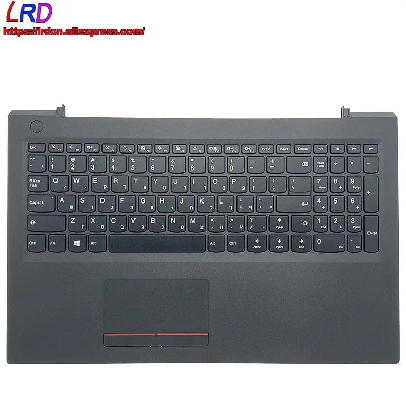 

New Original Hebrew Israel Keyboard with Shell C Cover Palmrest Upper Case for Lenovo V110-15 AST IAP IKB ISK Laptop 5CB0L78378