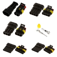 5sets kit 23456 pins waterproof electrical connector seal 1 5mm terminal car kit electrical wire connector plug