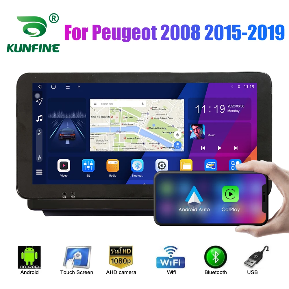 

10.33 Inch Car Radio For Peugeot 2008 2015-2019 2Din Android Octa Core Car Stereo DVD GPS Navigation Player QLED Screen Carplay