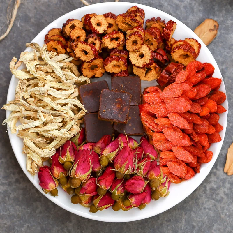 Китайский коричневый сахар longan имбирный чай розовый Волчья ягода сухой с