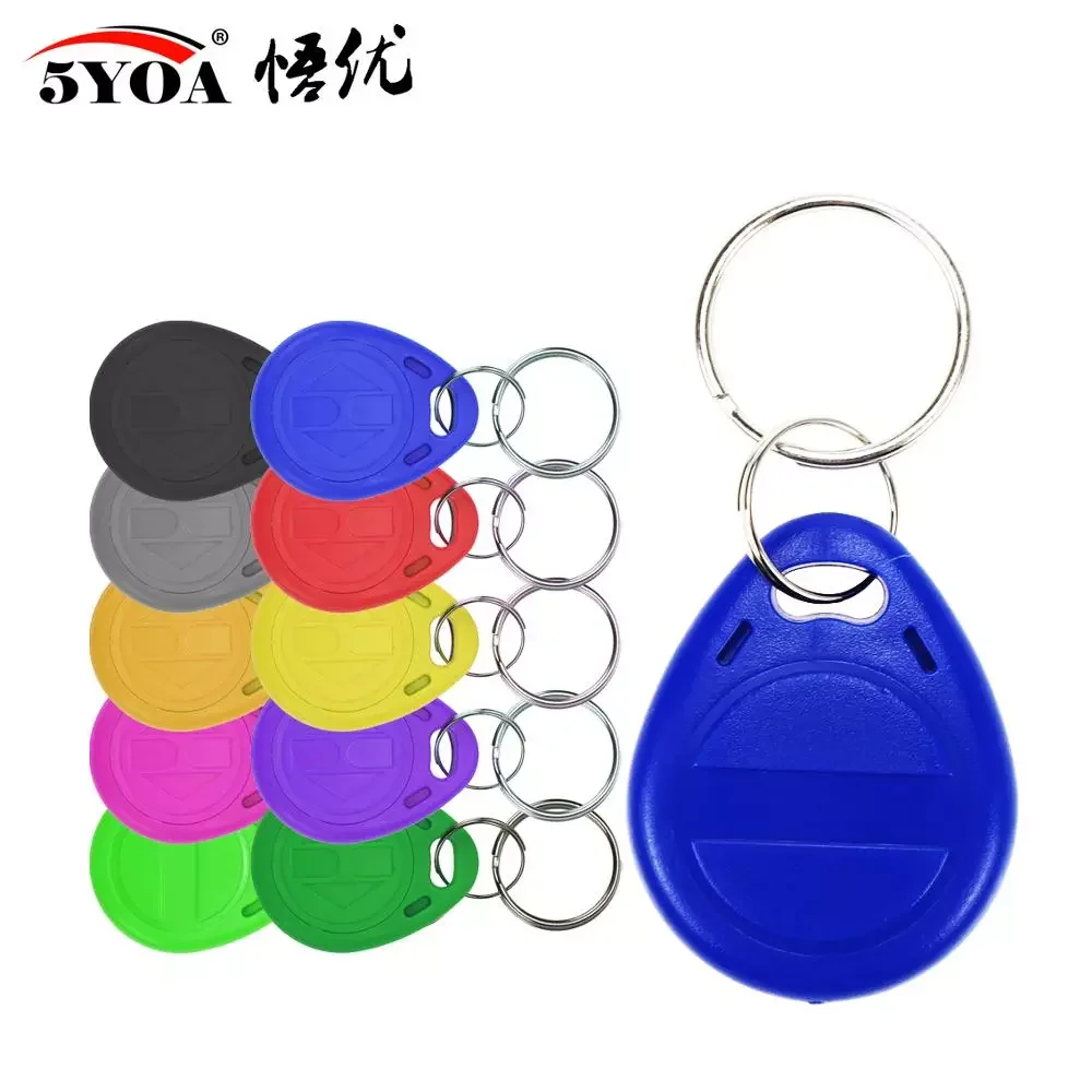 

100pcs em4305 t5577 RFID 125khz Key Keyfobs Copy Rewritable Writable Rewrite Duplicate Tag Proximity ID Token Ring Blank Access