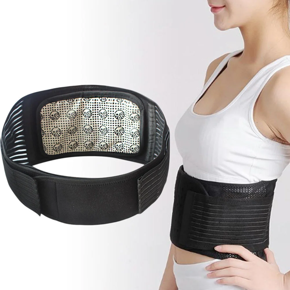 

Magnetic Support Brace Adjustable Waist Belt Comfortable Lumbar Lower Heated Support Pads for Women