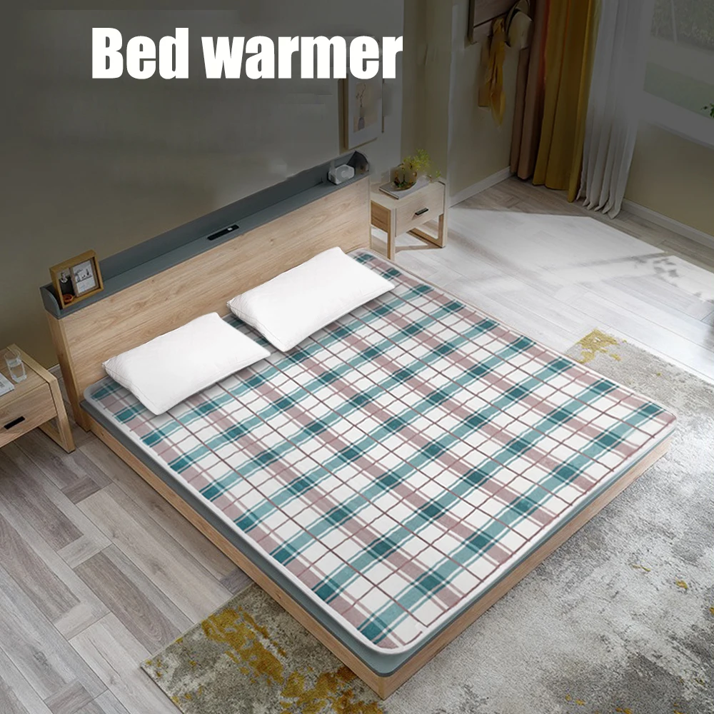 

220/110V Winter Bed Warmer Electric Heating Blanket Safe Fast-Heating Bed Blanket for Mattress Thermostat Electric Heating Pad