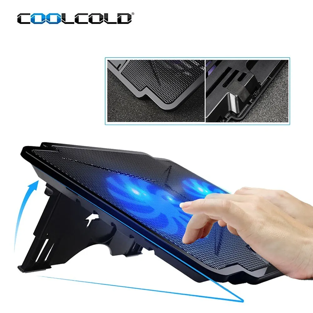 COOLCOLD K24 Laptop USB 2 Cooling Fans Ultra-Thin Portable Adjustable Folding Ventilator Notebook Radiator COOLCOLD K24 Laptop USB 2 Cooling Fans Ultra-Thin Portable Adjustable Folding Ventilator Notebook Radiator
