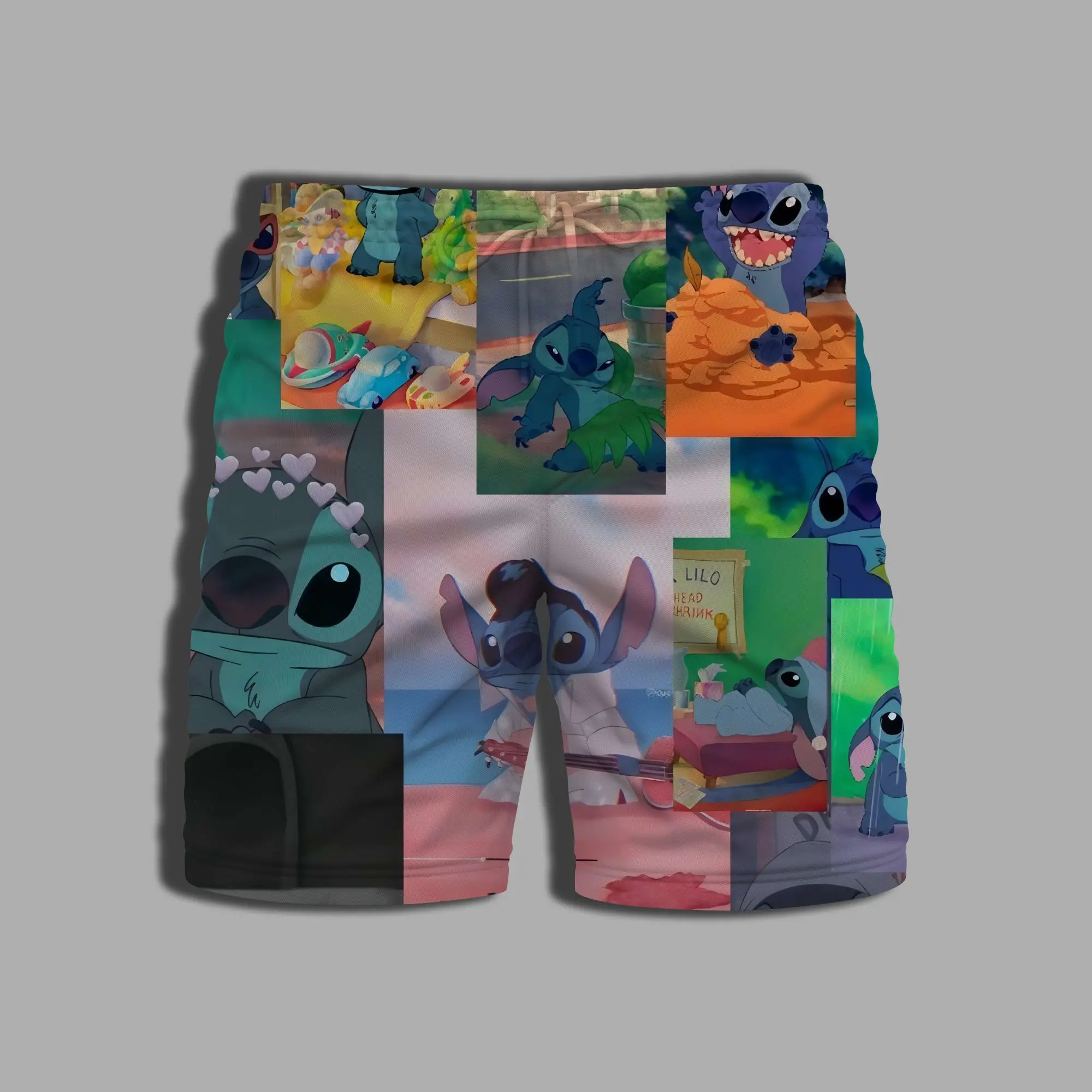 Спортивные шорты для мужчин и женщин одежда спортзала с принтом Диснея Цельный