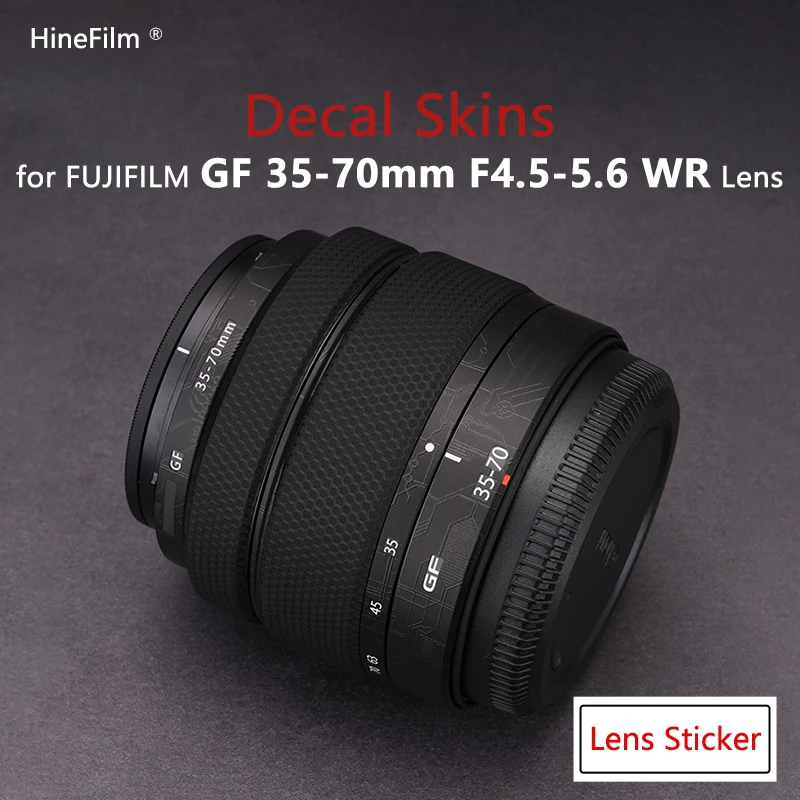 Пленка для объектива Fuji GF35 70 3570 Премиум стильная наклейка для FUJIFILM Fujinon GF35-70mmF4.5-5.6 WR Защитная пленка для объектива