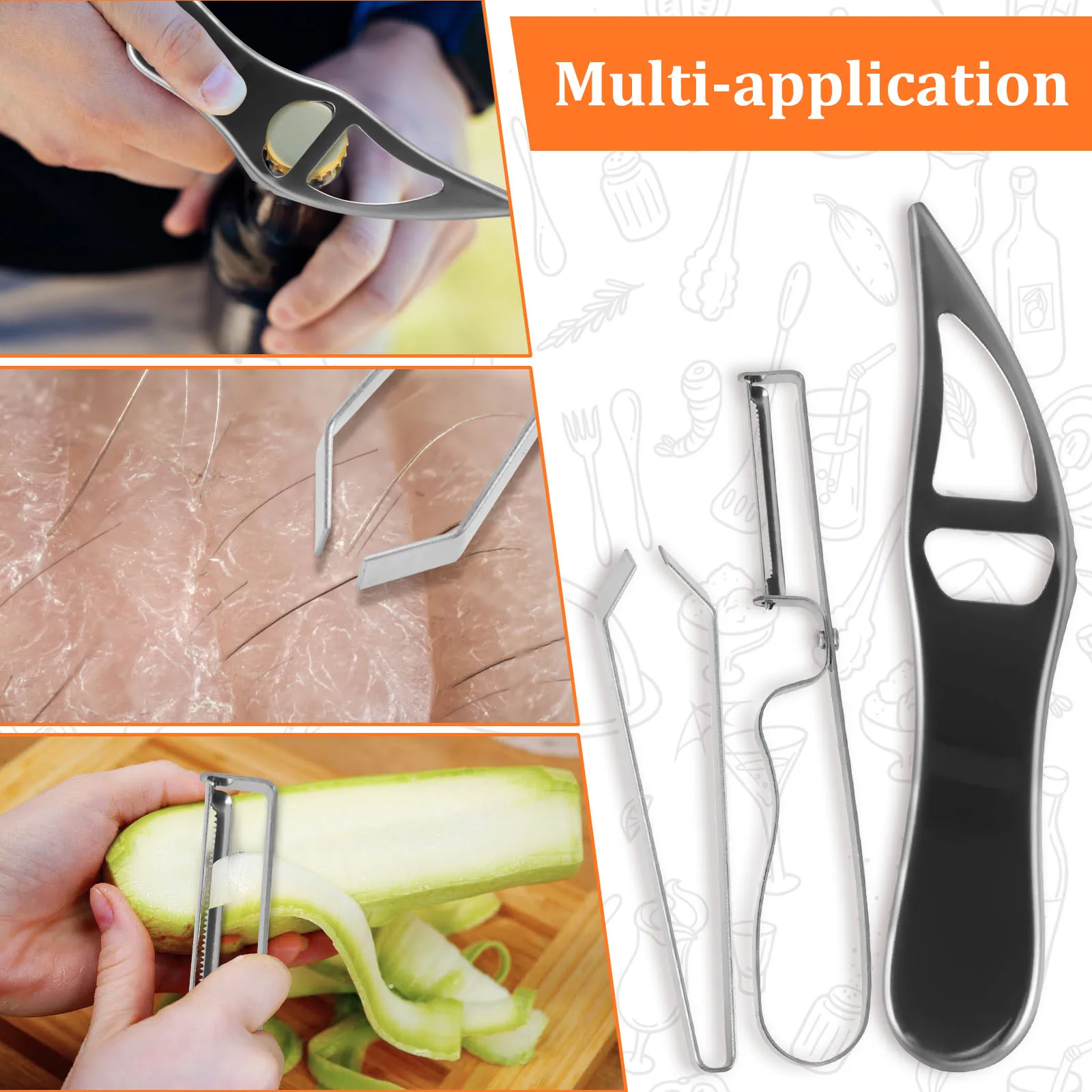 8-комп. Средство для удаления рыбьей чешуи с перчатками рыбья чешуя из