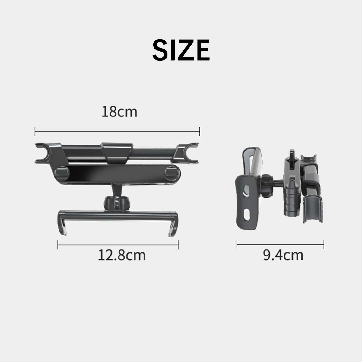 universal 360° rotation car back seat headrest mount holder phone holder stand for ipad 7 14 inch electronic equipment device free global shippin