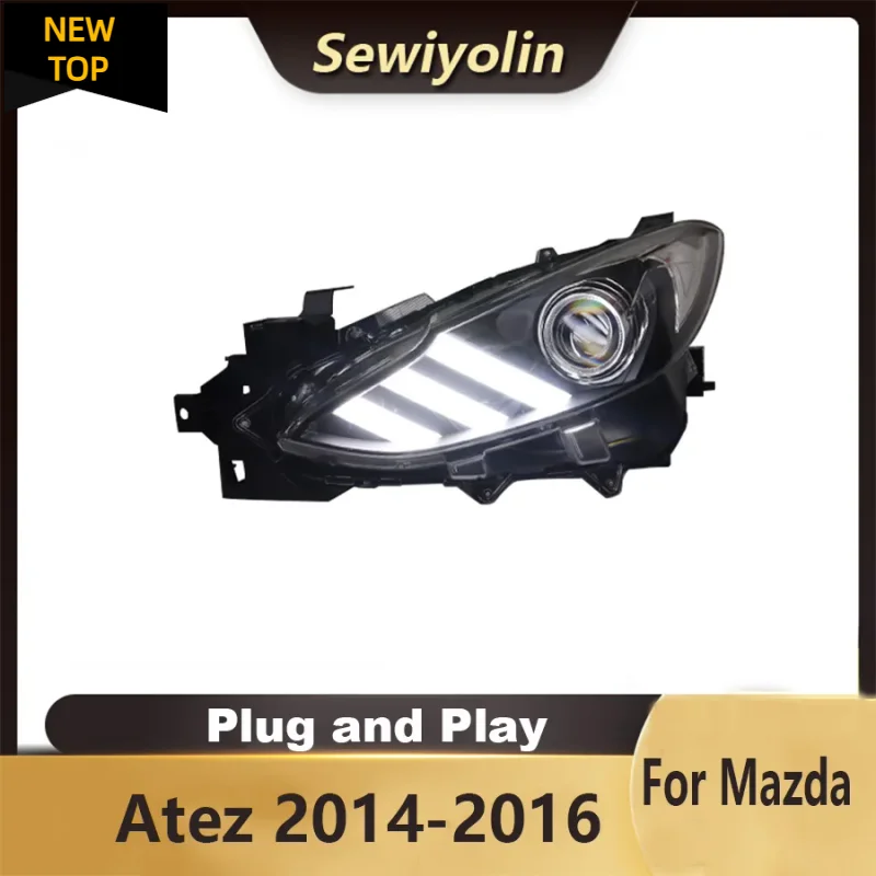 Автомобильные аксессуары фара для Mazda 6 Atez 2014-2016 светодиодные фонари в сборе лампа