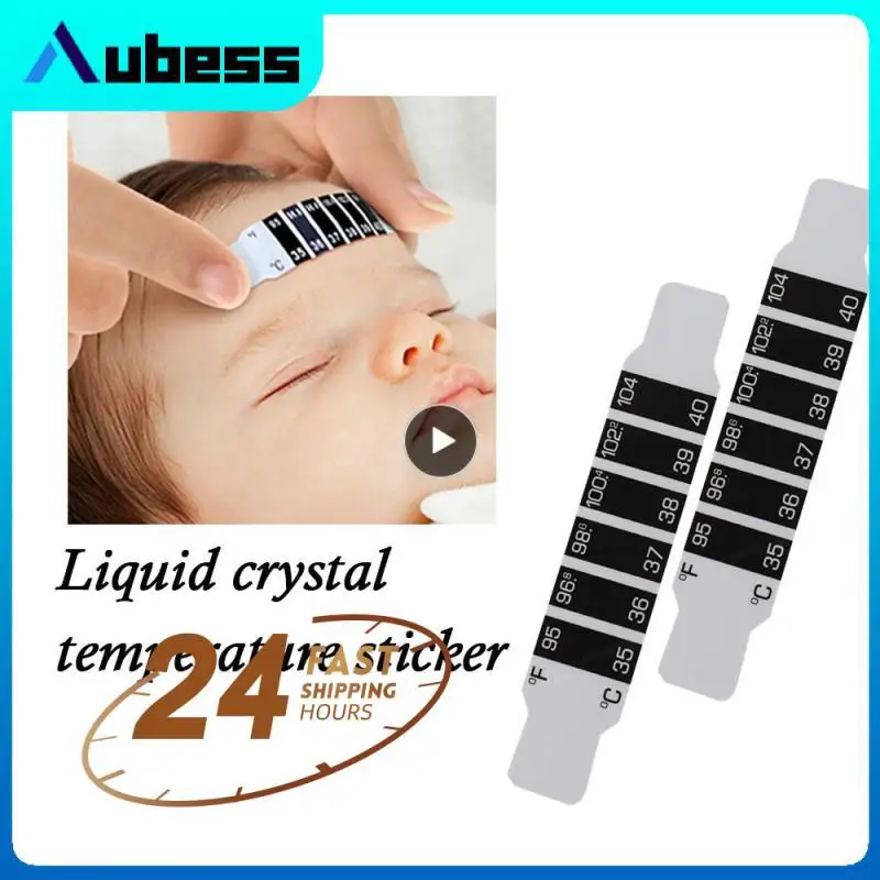 

1~15PCS Baby Temperature Sticker LCD Color Changing Body Temperature Simple to Operate Body Fever Thermometer Children Safety