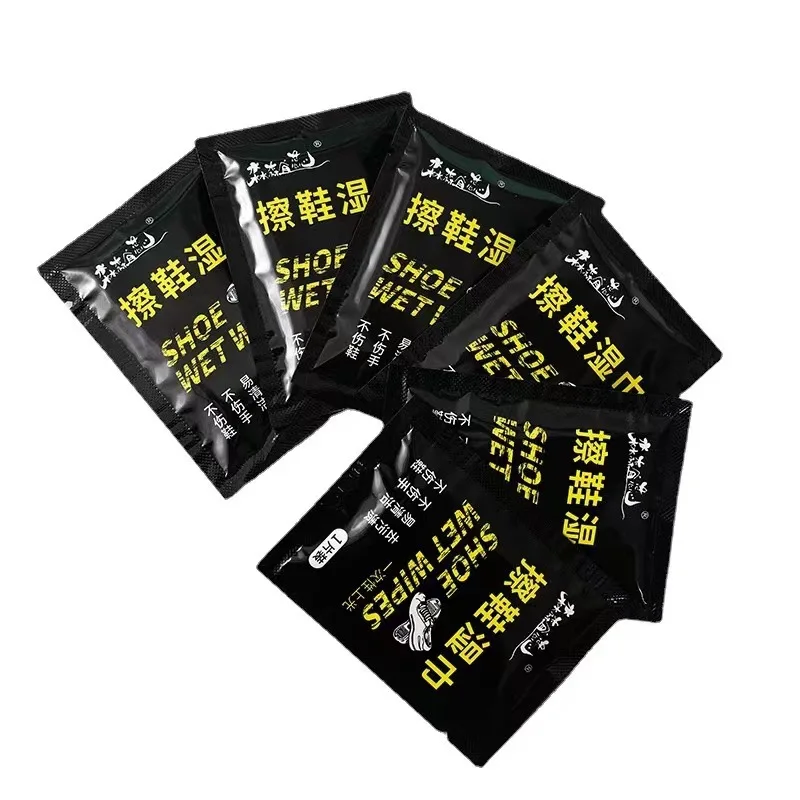 10 шт. одноразовые салфетки для чистки обуви портативные ухода за белой обувью