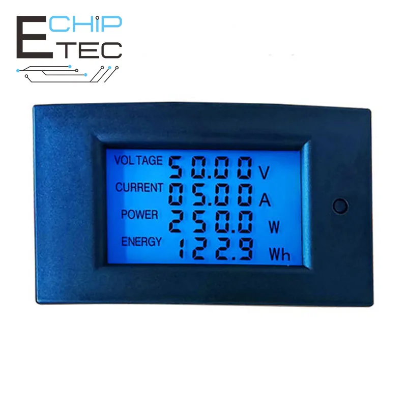 

Free Shipping High-precision LCD digital multimeter DC 7.5 -100V 0 -50A voltage current power energy monitor