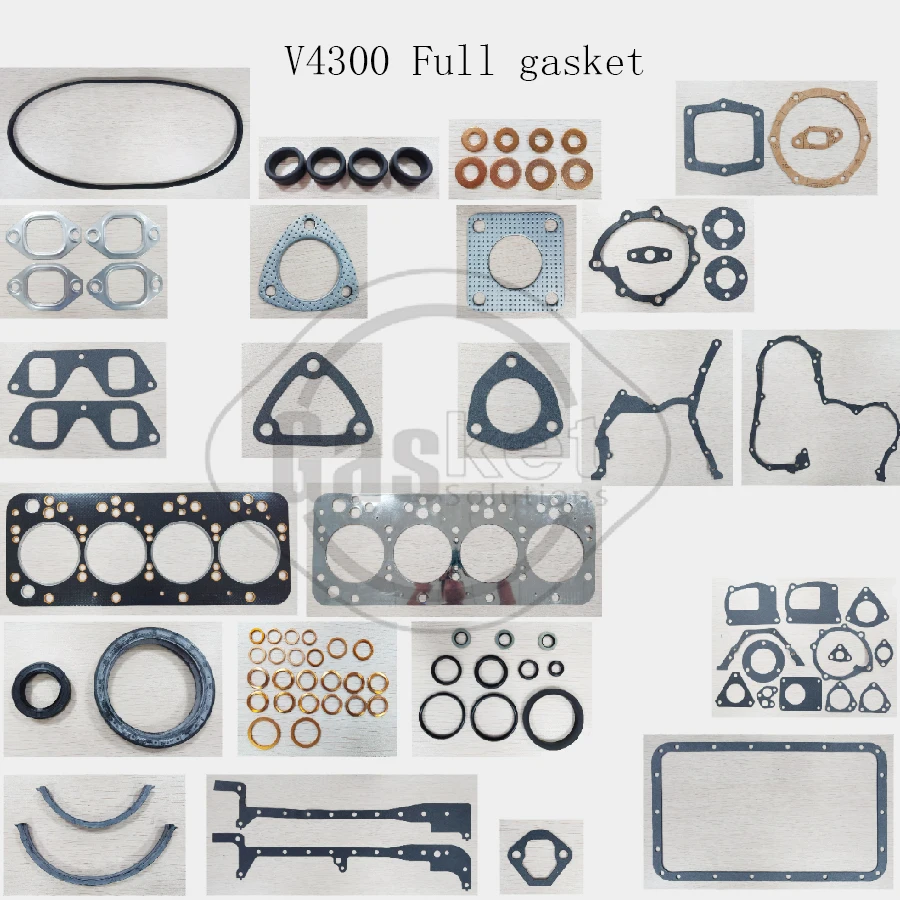 Полный комплект прокладок V4300 прокладка головки цилиндра подходит для трактора