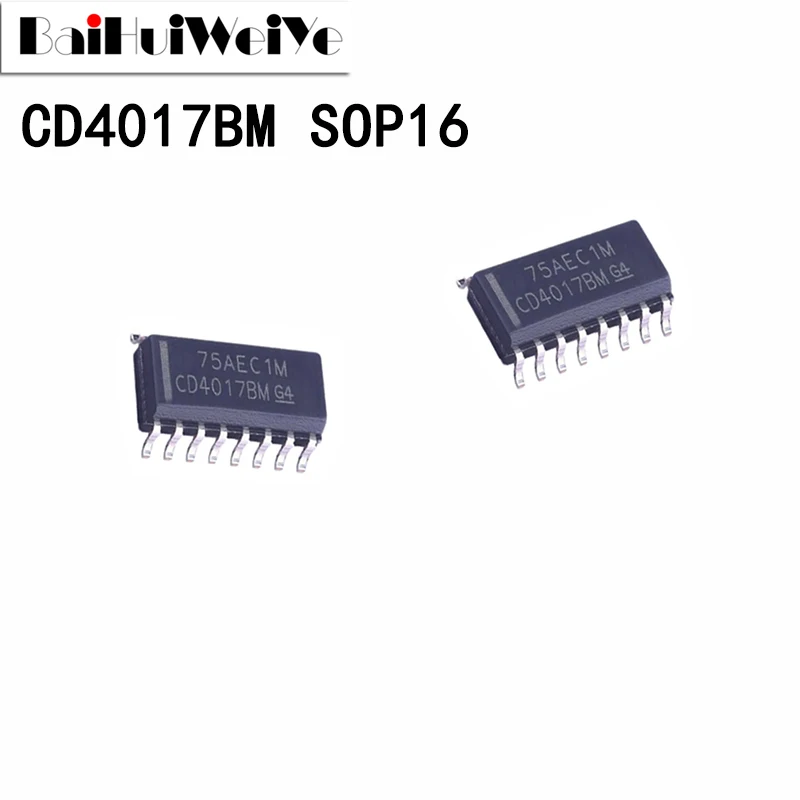 

20PCS CD4017BM CD4017 CD4017BM96 4017 SOP16 Operational SOP-16 SMD New Original IC Amplifier Chipset Good Quality