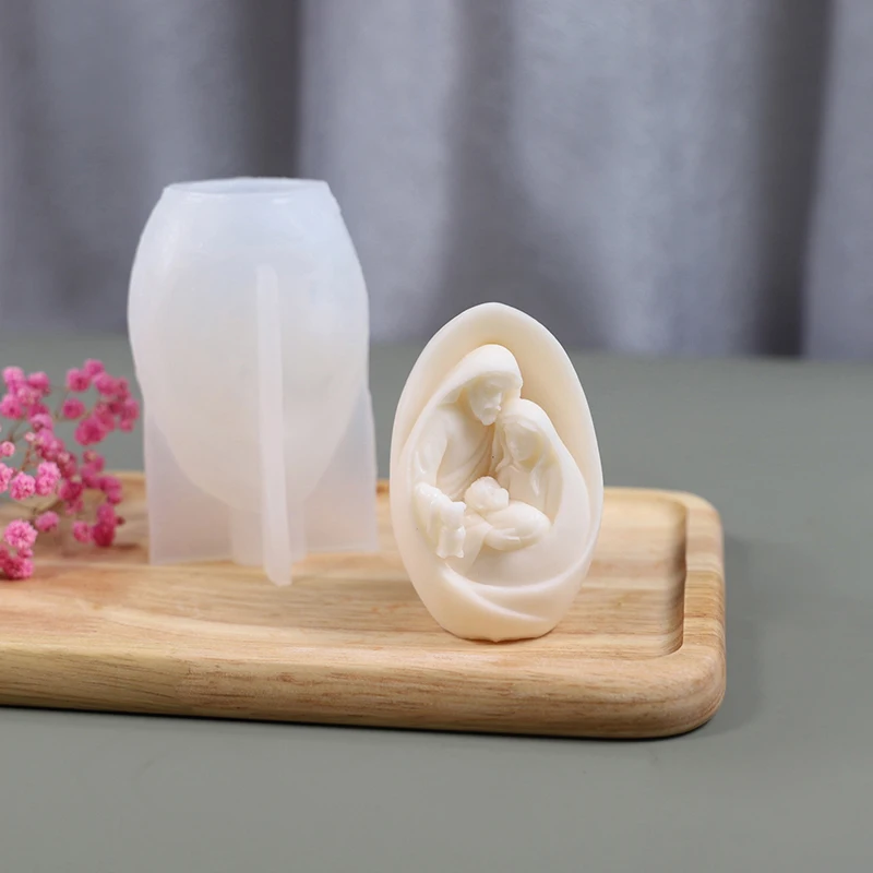 Женская форма для свечи силиконовая ручной работы 3D подарок Рождественское