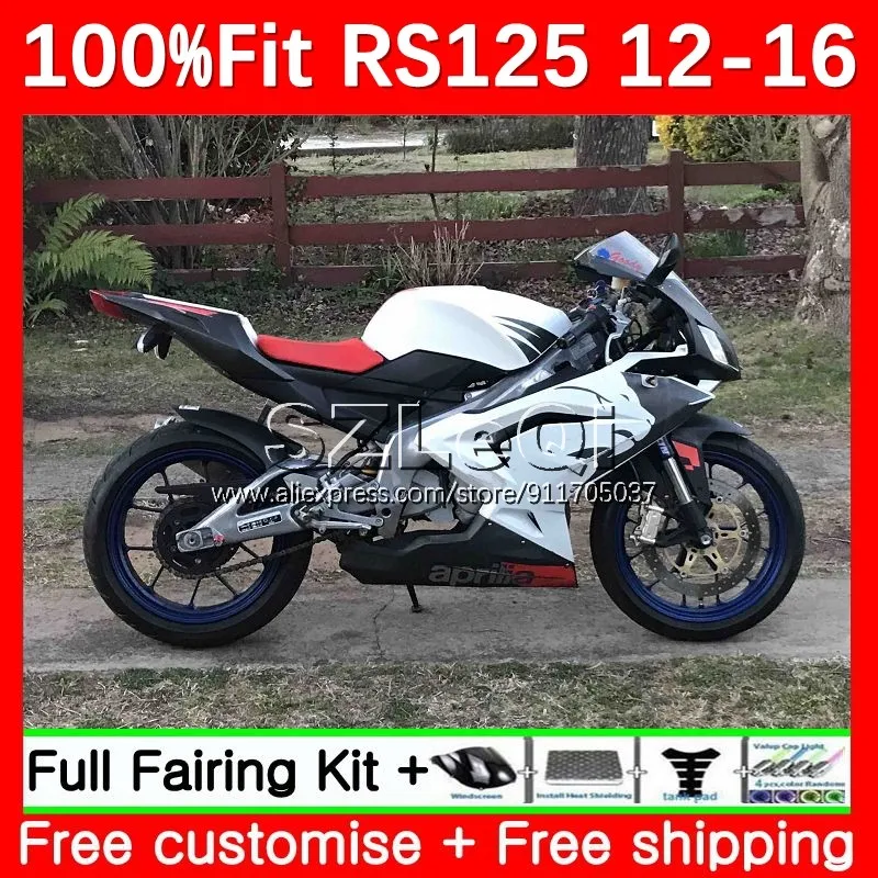 

black red Injection Body For Aprilia RSV125 R RS 125 RS4 RS125 12 13 14 15 16 RS-125 2012 2013 2014 2015 2016 Fairing 14LQ.115