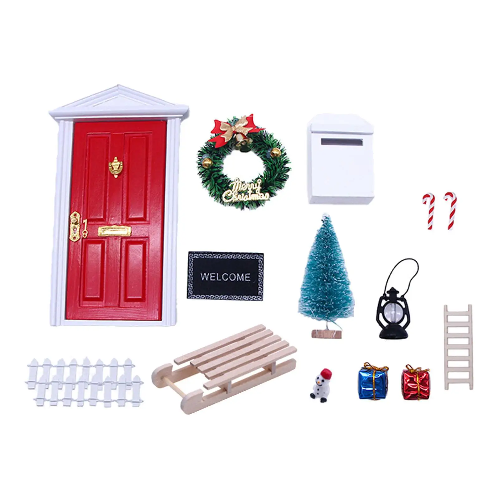 

12x1:12 миниатюрный рождественский кукольный домик