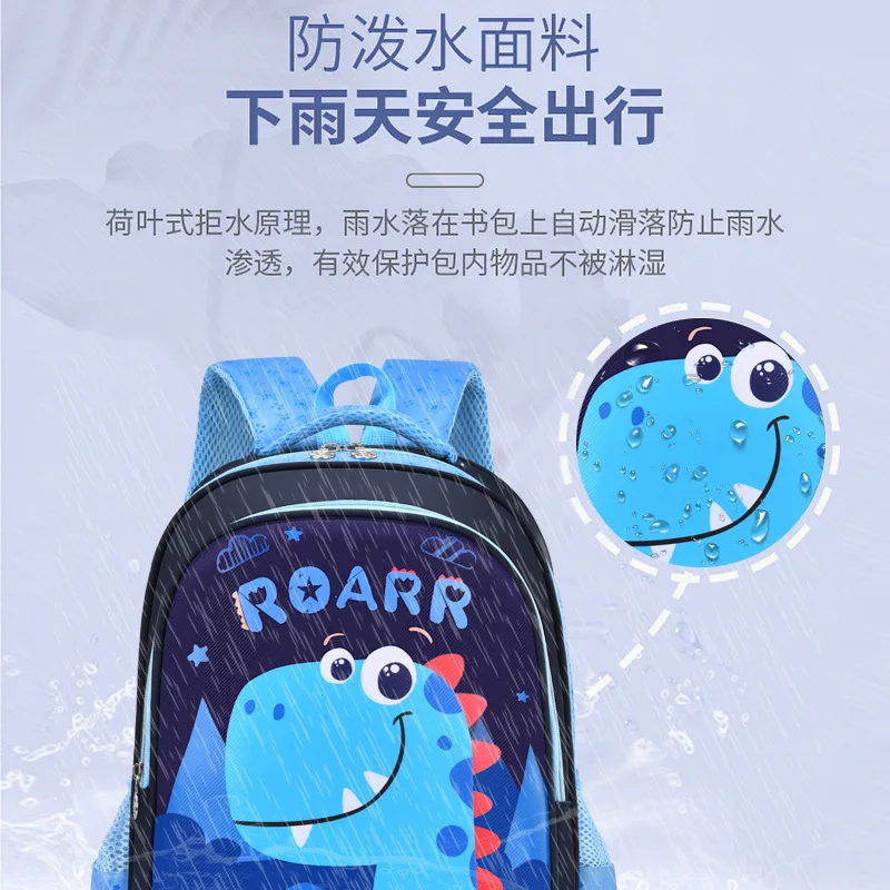 Cartoon Cute Reduce Burden Light Spinal Protection Primary School Backpack New Boys and Girls' School Bag for Children Schoolbag