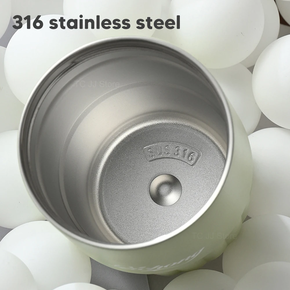 410 мл Термос кофейная чашка для девочек с двойными стенками из нержавеющей стали