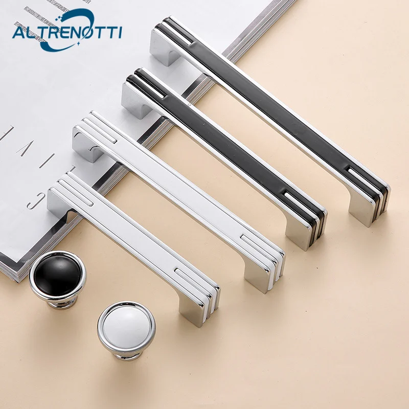 

Nordic Black White Zinc Door Pull Up Bar Furniture Cabinet Handle Kitchen Closet Cupboard Wardrobe Dresser Drawer Knobs Hardware