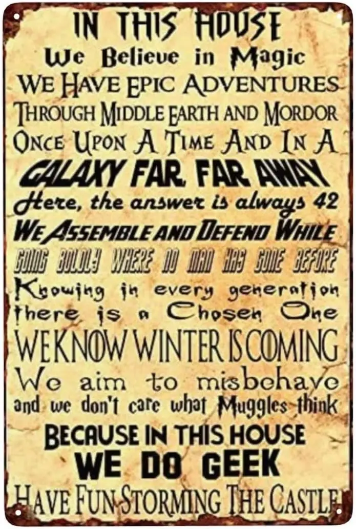 Винтажные знаки лист для украшения стен металлическое искусство в этом доме мы