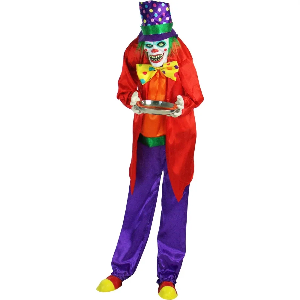 

6-Ft. Halloween Decoration Animatronic Clown Indoor/Outdoor