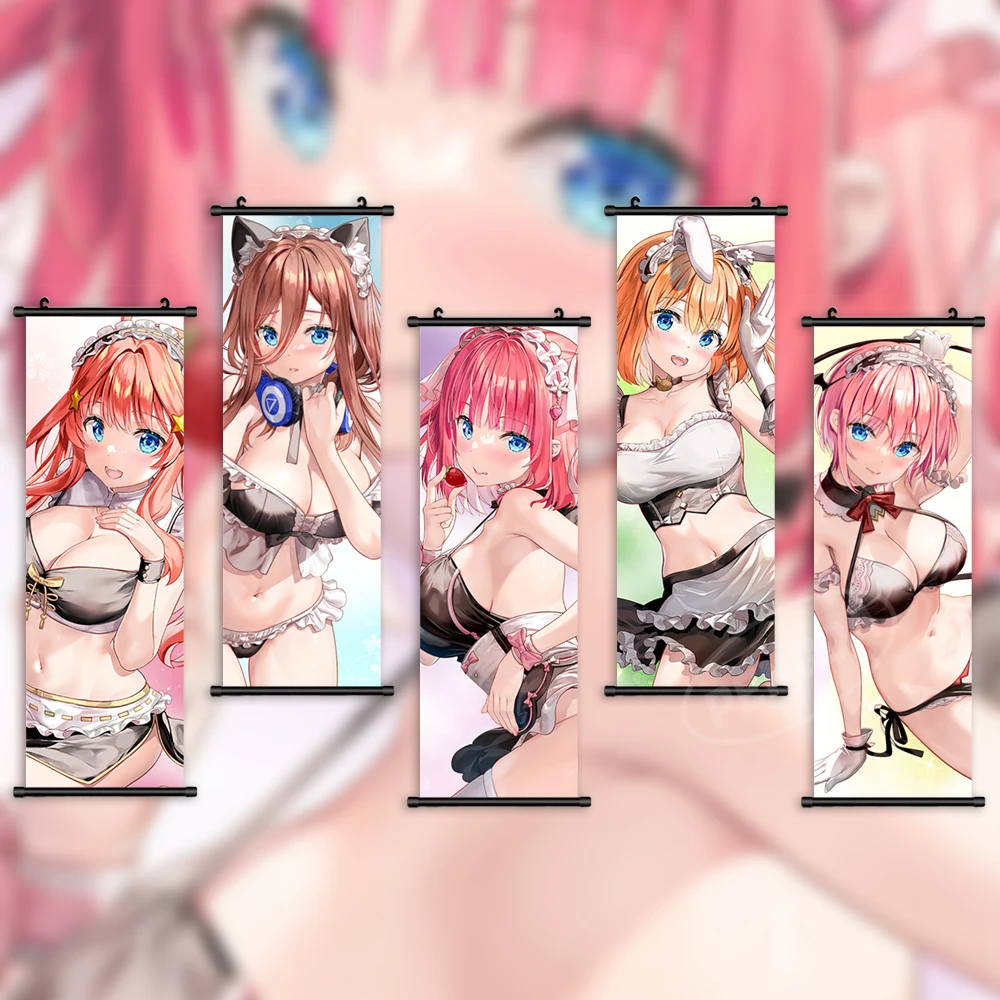 

Настенная Картина на холсте «квинтуплет», художественное оформление для дома, Накано юнсуба, подвесная живопись, Свиток, картина для гостин...